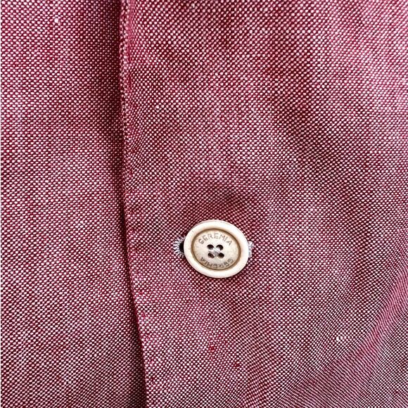 Alessandro Tellini x Geremia | Men's Italian Linen Wool Blazer Red Sz US Large - Picture 3 of 9